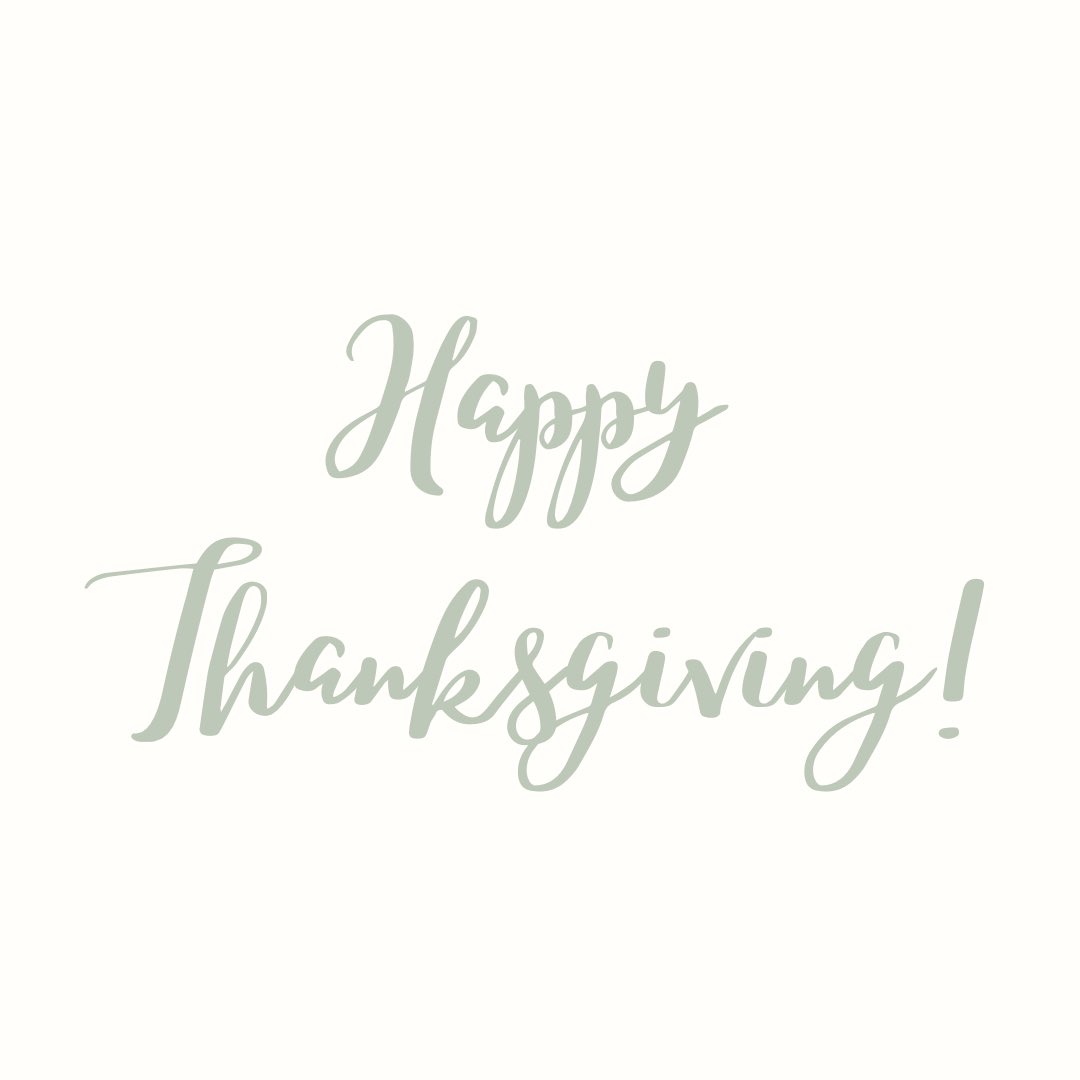 Hope everyone has had a wonderful Thanksgiving and are enjoying their families and friends! Rest up for that Black Friday shopping!🤍