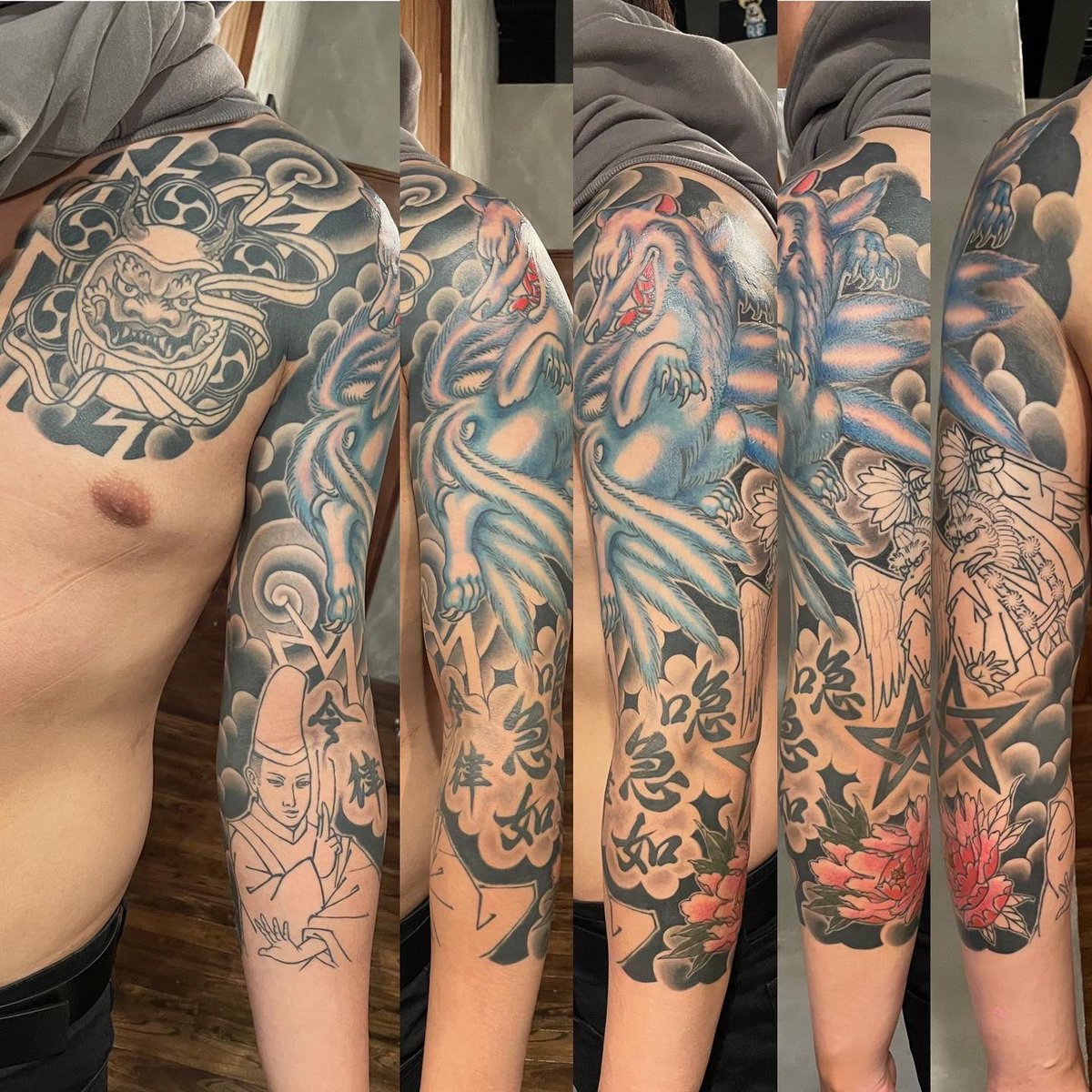 皆さんありがとうございます🍜🌞 #3POINTZ #高知 #tattoo #刺青