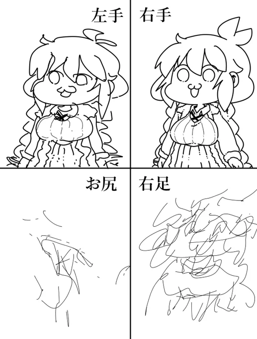 利き手以外で描いてみた 