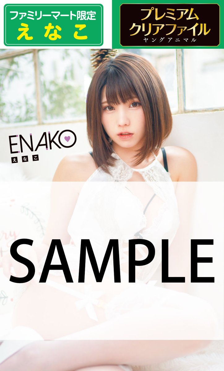 えなこローソン限定　プレミアムクリアファイル全2種　ヤングアニマル☆ 20セット えなこ ローソン限定クリアファイル全2種&通常付録 ヤングアニマル17号