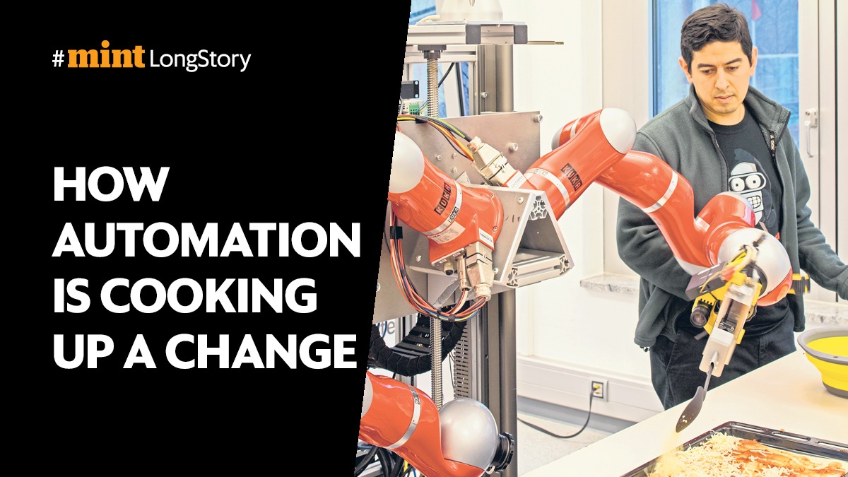 livemint's tweet photo. #MintLongStory | Rapidly growing cloud kitchens need consistency and speed—robots are good at both

Read: https://t.co/mV36pjhq3V https://t.co/BZrx3XddJw
