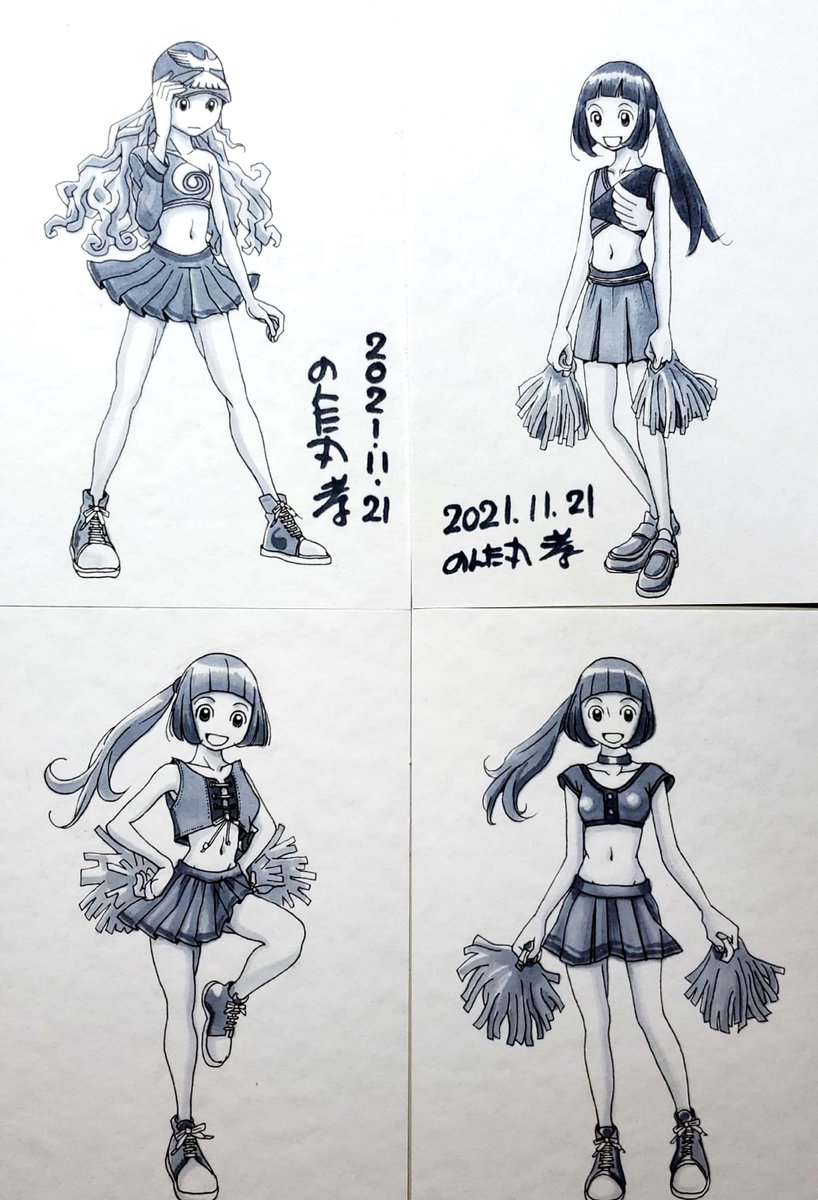 原稿応援隊に色が着いた♪

今日は小紅の下書き送ってから
わく線吹き出し入れたら
「人物ペン入れ10枚終わるまで仕事部屋から出られまテン!」

張り切っていきましょうφ(..) 