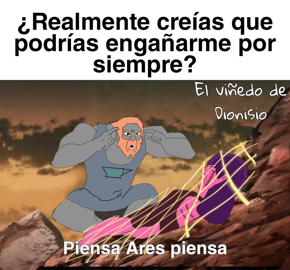 DionisoBaco8's tweet photo. Voy a re subir algunos de los dibujos que publique en facebook aquí, porque FB le bajó mucho la calidad.
#thinkmarkthink
#destripandolahistoria
#meme #Ares #ElViñedoDeDioniso #EVDD https://t.co/z4zEbur7ak