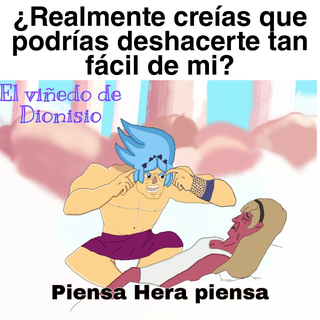 DionisoBaco8's tweet photo. Jsjsjsjs me da risa como quedó el rostro de Hera XD.
#thinkmarkthink #meme #destripandolahistoria #Hera #Dioniso #ElViñedoDeDioniso #EVDD
Referencia: Invencible https://t.co/6Ay3ekB3MS