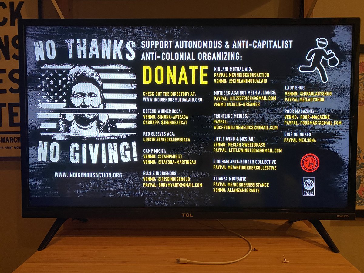 donation slide from #NoThanksNoGiving