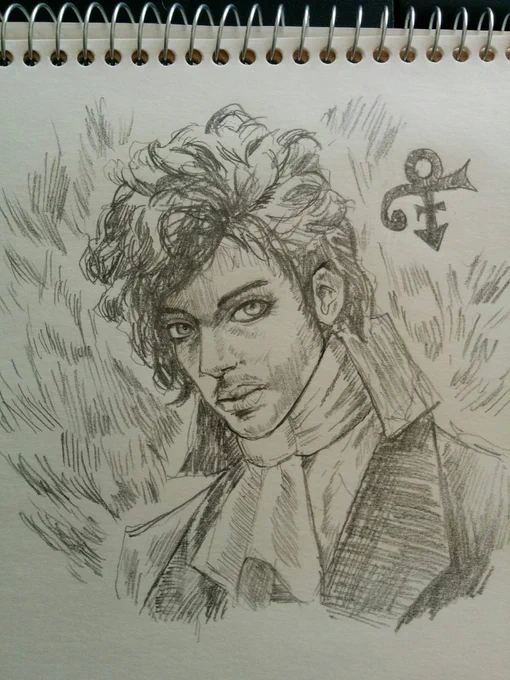 プリンスさん聞いてて気になって描いてしまったけど、もういないんだよね😭 