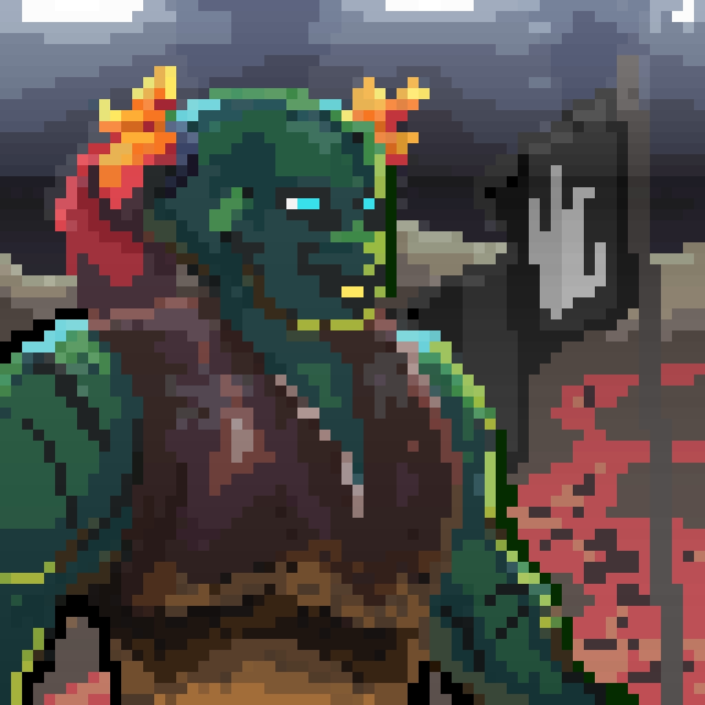 ProphetPixel's tweet image. Orc for #pixel_dailies @Pixel_Dailies #pixelart