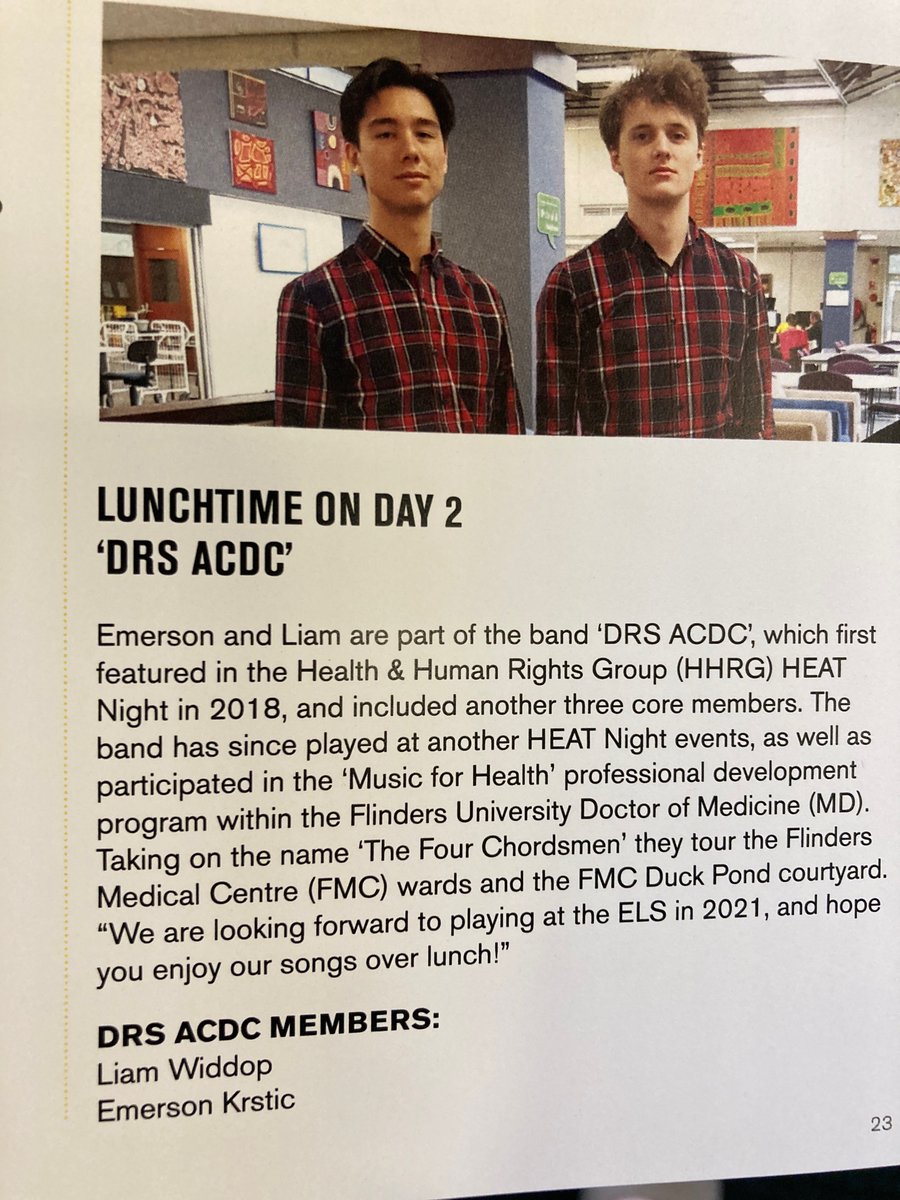 Thank you very much for today's  luch band, Drs ACDC, Emerson and Liam. #EmergingLeadersShowcase2021