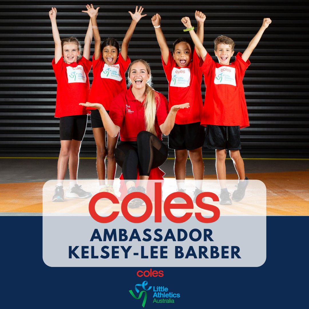 Little Athletics Aust (@littleathsaust) on Twitter photo <a href="/Coles/">Coles Supermarkets</a> announces new athletics ambassadors to inspire Little Athletes.
<a href="/kelseyleebarber/">Kelsey-Lee Barber</a> - Olympic bronze medallist (Tokyo 2020), World Champion (Doha, 2019), Commonwealth Games silver (2018 Gold Coast) and bronze (2014 Glasgow). littleathletics.com.au/coles-announce… for full announcement. <a href="/Coles/">Coles Supermarkets</a> announces new athletics ambassadors to inspire Little Athletes.
<a href="/kelseyleebarber/">Kelsey-Lee Barber</a> - Olympic bronze medallist (Tokyo 2020), World Champion (Doha, 2019), Commonwealth Games silver (2018 Gold Coast) and bronze (2014 Glasgow). littleathletics.com.au/coles-announce… for full announcement.