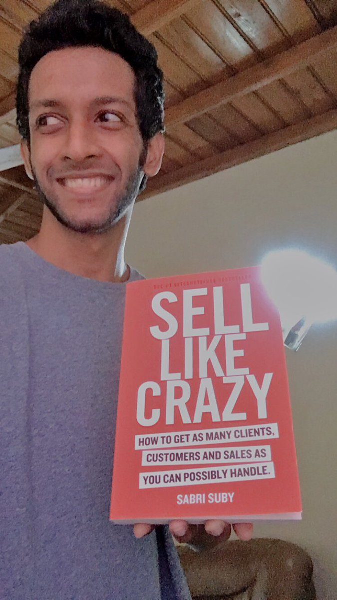 AndersonHaran's tweet photo. Excited! This book is gonna change the way we look at sales #selllikecrazy @sabrisuby https://t.co/WYb2QkcjJ1
