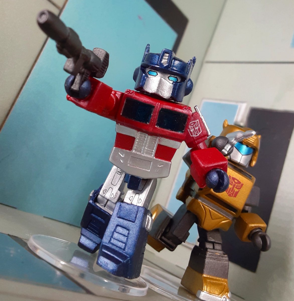 zachoat's tweet photo. This month's #Minimates photos. #SpiderMan #Transformers #gijoe #marvelminimates https://t.co/t6NJmfxt9b