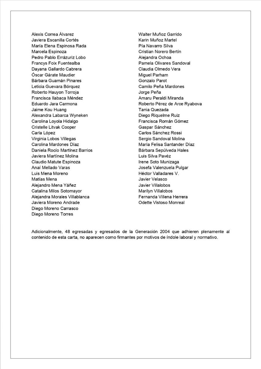 chimangod's tweet photo. Carta abierta al pueblo de Chile de parte de los compañeros de curso de @gabrielboric en la Facultad de Derecho de la Universidad de Chile. #BoricPresidente #Seguimos #TodosConBoric #CompañerosdelaUporBoric https://t.co/kfURJyiWRE