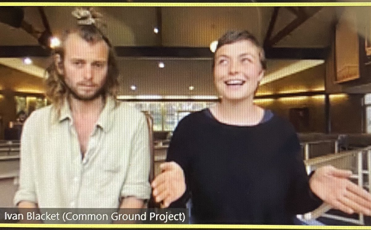 Great to hear from Greta &amp; Ivan from the Common Ground project at <a href="/GrowG21/">GrowG21</a> Meeting today.

Being part of GROW has enabled them to connect &amp; source resources from local like-minded organisations helping our community.
#GROWG21 #community