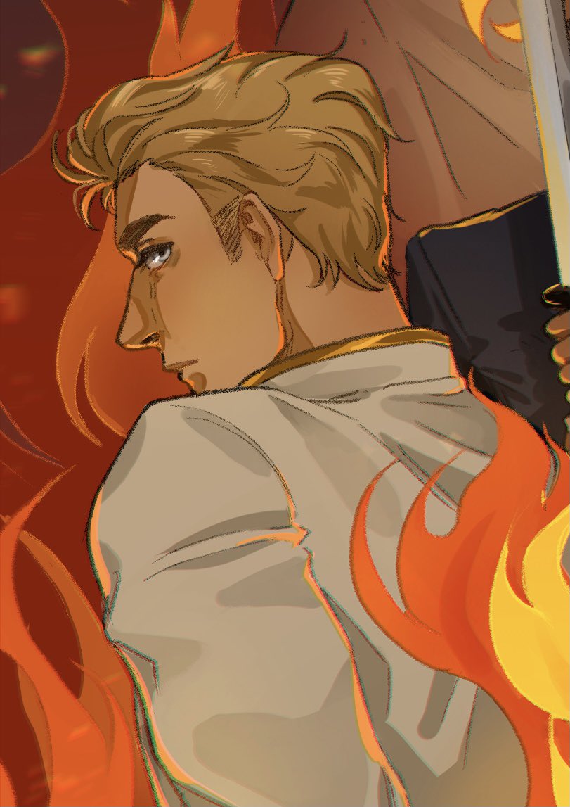 Spirited_Gal's tweet photo. The girl of fire & the boy who burned https://t.co/AlFg3xcNtA