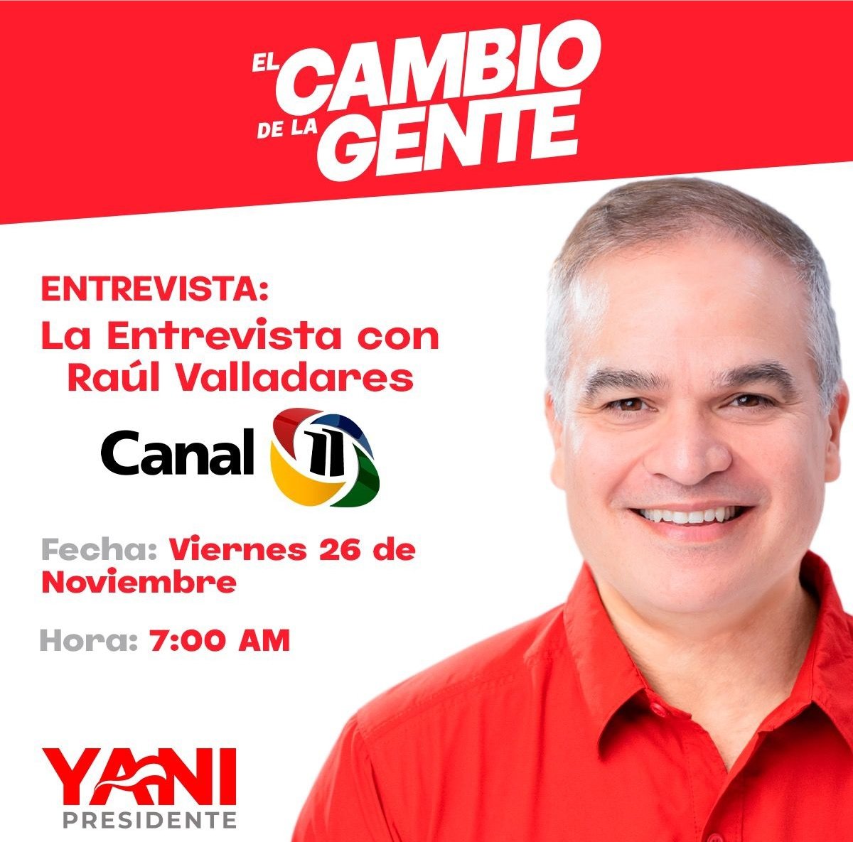 PLHonduras's tweet photo. Te invitamos a sintonizar mañana a las 7:00 a.m.  #LaEntrevista a @yanirosenthal con @raulvhn por @canal11hn https://t.co/dLJHdsh5bB
