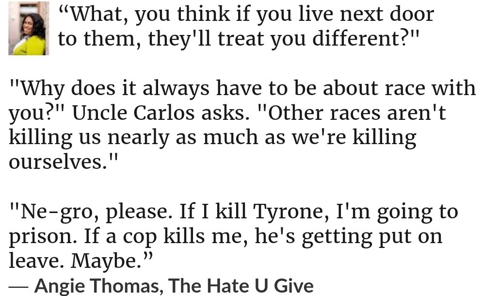 Angie Thomas, from The Hate U Give

#ThisIsAmerica https://t.co/bihD1xyXDO