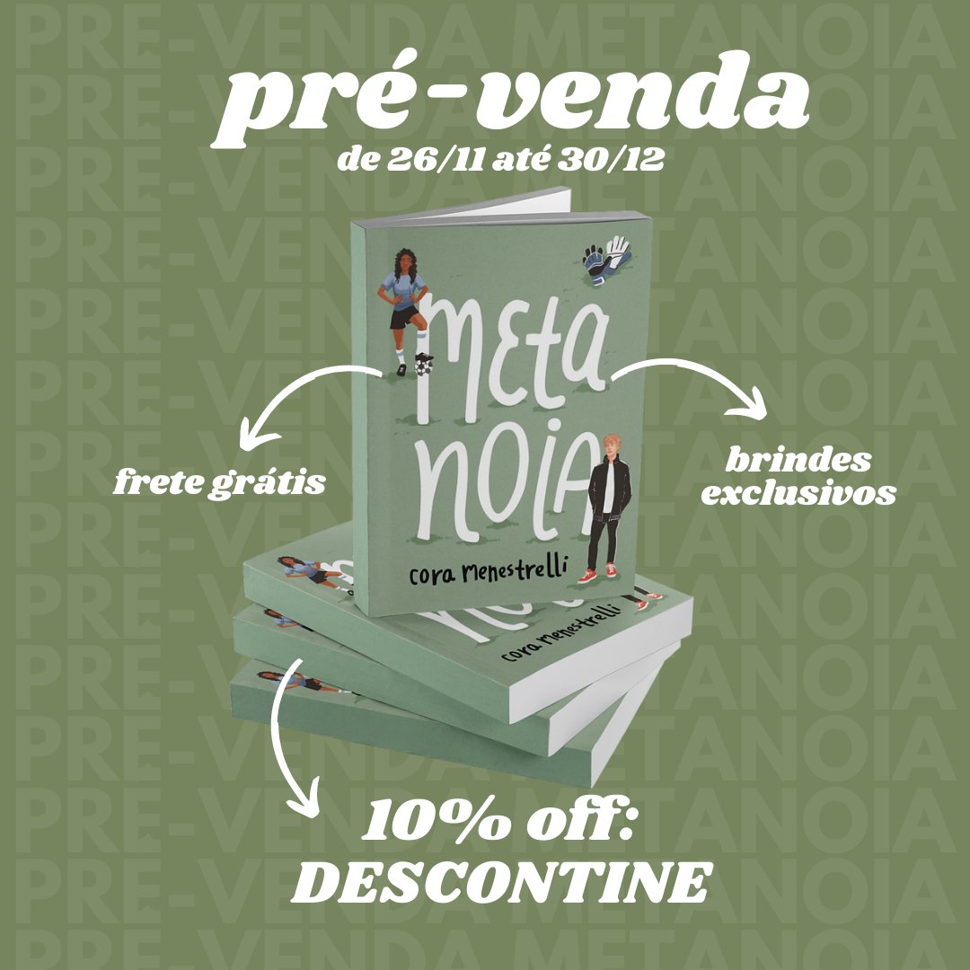 tanokindle's tweet photo. ⚽ PRÉ-VENDA METANOIA ⚽

• a venda da edição física está aberta de 26/11 até 30/12. 

• você compra através do site https://t.co/8j9q7vtxTw com cartão/boleto e poder parcelar.

• o valor é R$ 60,00 e o frete GRÁTIS.

• tem 10% off usando cupom DESCONTINE. https://t.co/bllHai8Kft