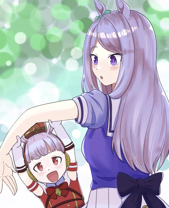 マックイーンとミニゴルシ#ウマ娘 #マックイーン #ゴールドシップ 