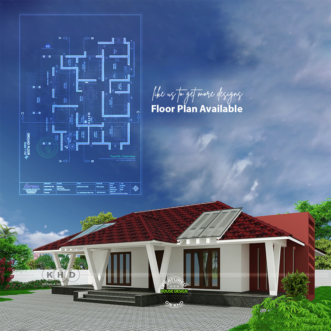 Kerala Home Design KHD on Twitter "Floor plan and elevation of 2002