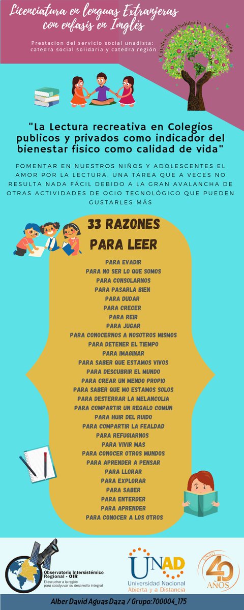 Aguas_Daza's tweet photo. @ElOirdelaRegion #SERVICIOSOCIALUNADISTAENCASA
"La literatura es un arte en el que quien lo realiza expresa una parte de su interior"
-Gabriel García- https://t.co/8iS0vXOfgl