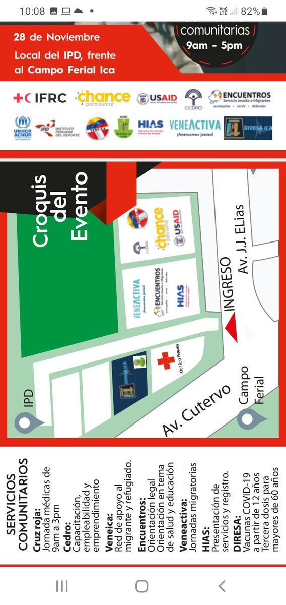 VeneIcaOficial's tweet photo. 27 y 28 de noviembre,  no te los puedes perder. En #ica con @CedroPeru @chanceparasumar @veneactivaorg @hiasperu @CruzRojaPeru https://t.co/Y3WAi4Aw5g