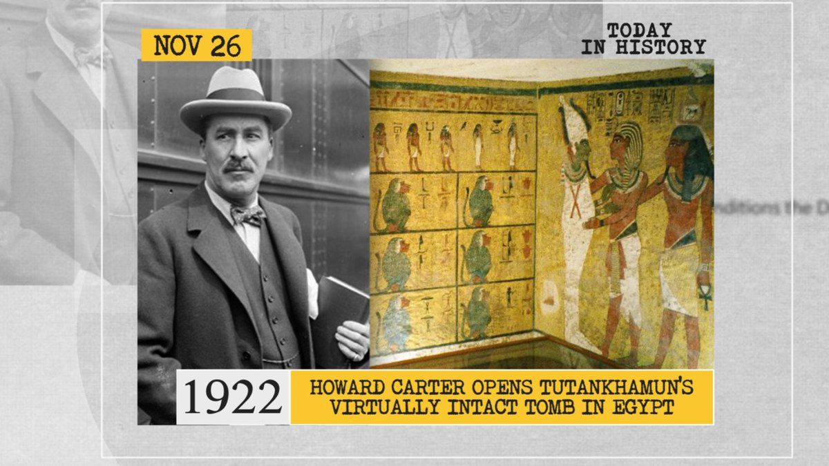WIONews's tweet photo. #TodayInHistroy | 1922: Howard Carter opens Tutankhamun's virtually intact tomb in Egypt https://t.co/nrxd15QOh5