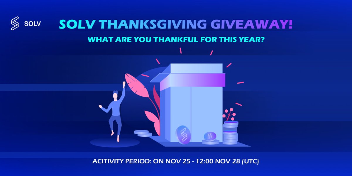Special Thanksgiving Giveaway 🦃
RT this tweet and tag two friends for a chance to get a $CART voucher on BSC worth $20! 
25 potential winners, good luck to all!😎

$SOLV