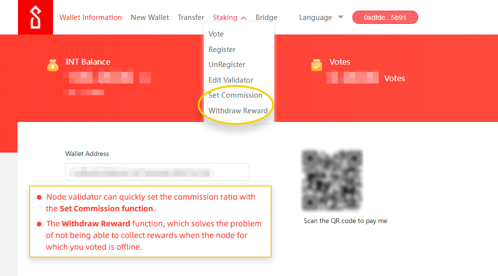 INTCHAIN's tweet photo. Two awesome updates in the INT 4.0 wallet staking interface to enhance the overall user experience.
Have a look at these new updates! ⬇️
https://t.co/s00Cwi5Z7U
$INT #INT #Intchain #Iot #defi #Crypto #Blockchain https://t.co/WANwOS2a8l