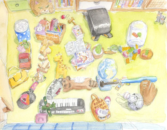 #これを見た人は俯瞰絵を貼る見た人もやる俯瞰は状況説明しやすいし、描いていて楽しいので好きです。 