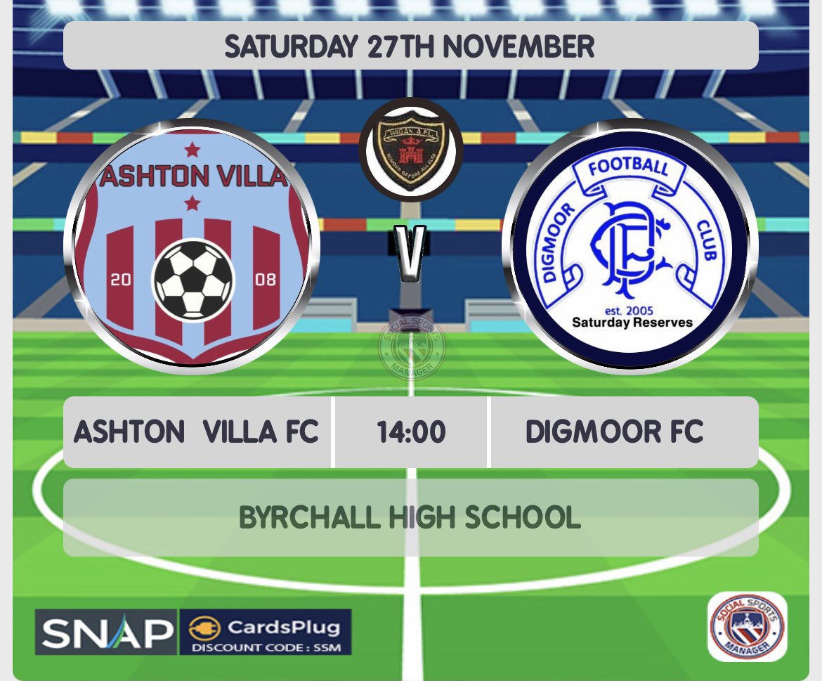 Next game we host @DigmoorSatRes looking to make it 5 wins on the bounce.