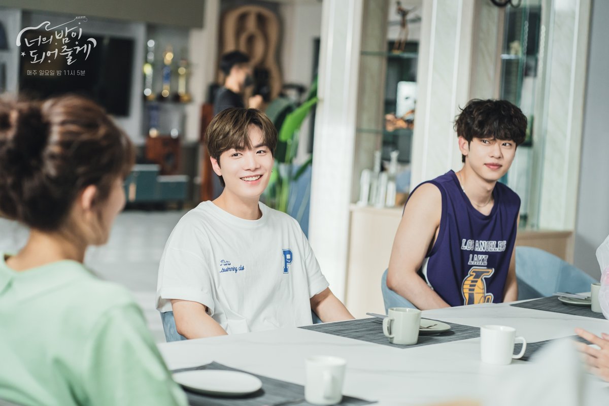 <너의 밤이 되어줄게> 1화~3화 현장스케치📹
배우들의 귀여운 촬영 현장 공개💗
카메라 밖에서도 화기애애한 달밤이들🌕

SBS 매주 [일] 밤 11시 5분⠀
#너의밤이되어줄게 #정인선 #이준영
#장동주 #김종현 #윤지성 #김동현