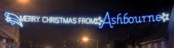 TONIGHT AT 6.30PM
See Ashbourne come to life with sparkling Christmas Illuminations as the Christmas lights turn on at 6:30 pm
Festive music plays as darkness falls, Santa &amp; Mrs Claus will mingle with the crowds. See the procession of decorated tractors as they drive through Town