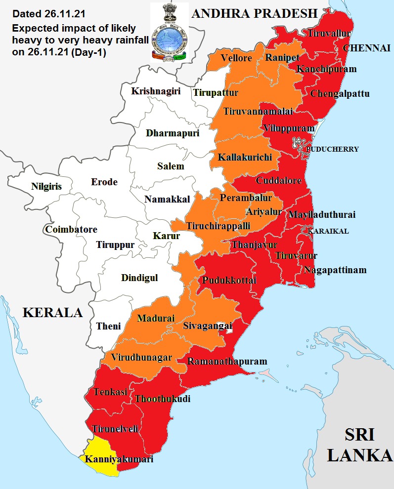 Sanjeevee sadagopan on Twitter: "IMD issues #RedAlert for all the coastal districts of #Tamilnadu #Rains #ChennaiRains https://t.co/A2RK4RsZee" / Twitter