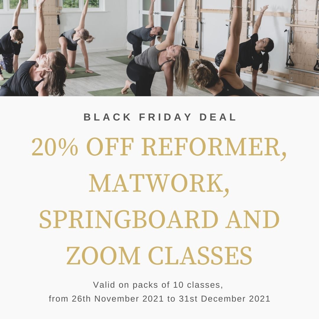 Our Black Friday Deal is now on!!  20% off blocks of 10 passes, for new and existing clients. 

Go!!

#haslemere
#pilates