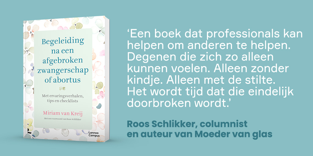 Een abortus kan veel impact hebben op de vrouw, haar relatie, haar gezin en haar gezondheid. Door het taboe op abortus is er veel verborgen verdriet. Miriam van Kreij schreef voor professionals het boek 'Begeleiding na een afgebroken zwangerschap of abortus'.