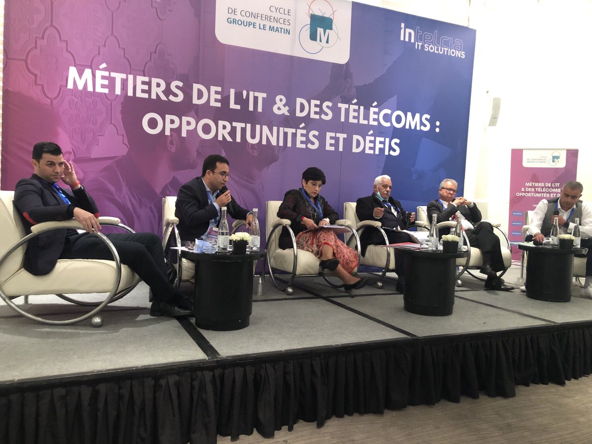 Les métiers de L IT et des télécoms :Opportunités et défis  . Un débat des Matinales du groupe le ⁦<a href="/lematinpointma/">LE MATIN.ma</a>⁩