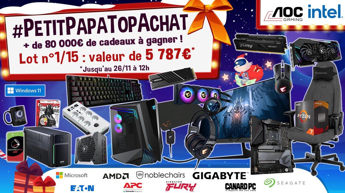 TopAchat's tweet photo. @AORUS_France @kingstontech @Seagate #PetitPapaTopAchat 🎄
Dernières minutes pour participer au #Lot1 ! 

https://t.co/6hL6ZwgZA4 https://t.co/Qxoo0elnmX
