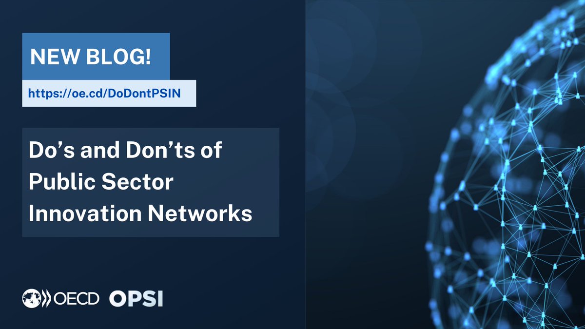 Thinking of starting a public sector #InnovationNetwork? 

Here are the 9⃣ do's ✔️and don'ts ❌!

Reflections by @RuebensMartin, <a href="/vogt_chr/">Christina Vogt</a> <a href="/tomvannieuwen/">tom van nieuwenhove</a>, Laurien Mues, Patricia Idsinga &amp; @FritsBussemaker 

🔍 oe.cd/DoDontPSIN