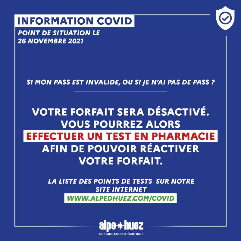 alpedhuez's tweet photo. Le @GouvernementFR annonce la mise en place du Pass Sanitaire pour accéder aux remontées mécaniques. 

Retrouvez en détails l'application de cette mesure ainsi que l'ensemble des mesures sanitaires prises par l'@alpedhuez pour vous protéger 🛡