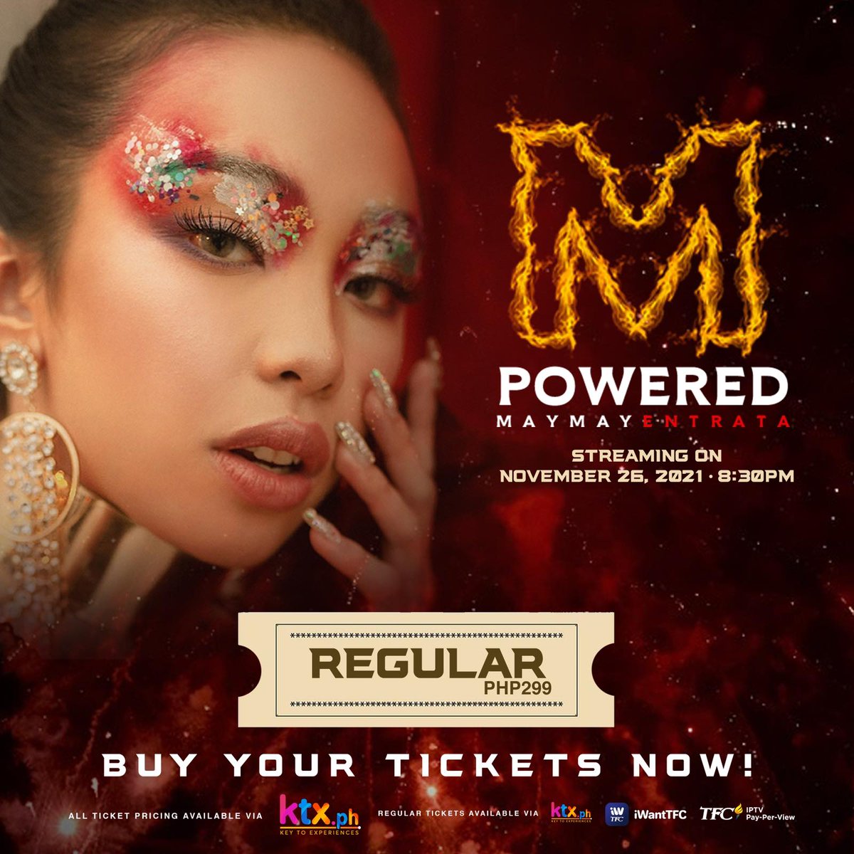For only 299 pesos, pwedeng-pwede mo nang mapanood ang biggest digital concert happening tonight!

Habol na and get your tickets to <a href="/maymayentrata07/">Maymay</a> #MPOWERED! Still available on @KtxPH : ktx.ph/events/35304/m…