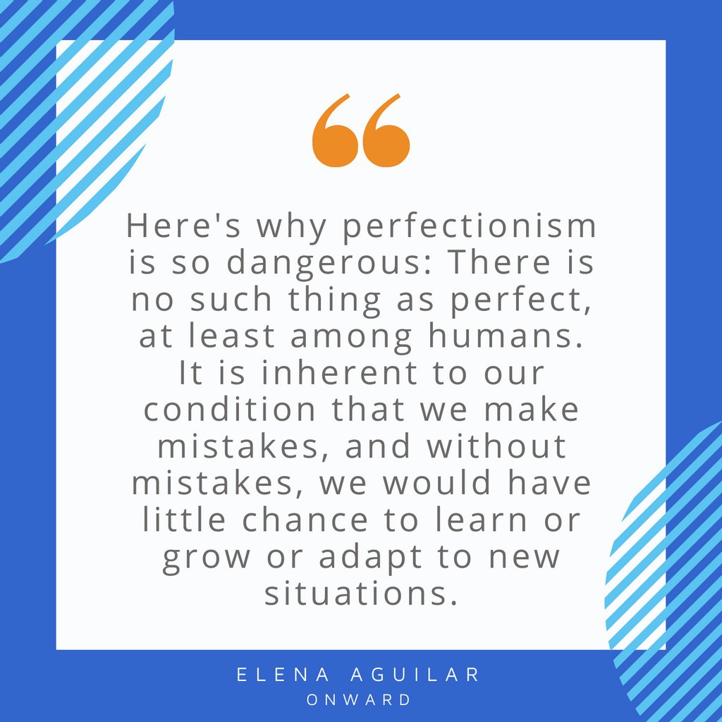 At the heart of perfectionism is a belief that, in order to be loved and accepted, we must strive to act and be the best all the time. Our very worth as a human being is tied to our perfection. And this goal is not possible.