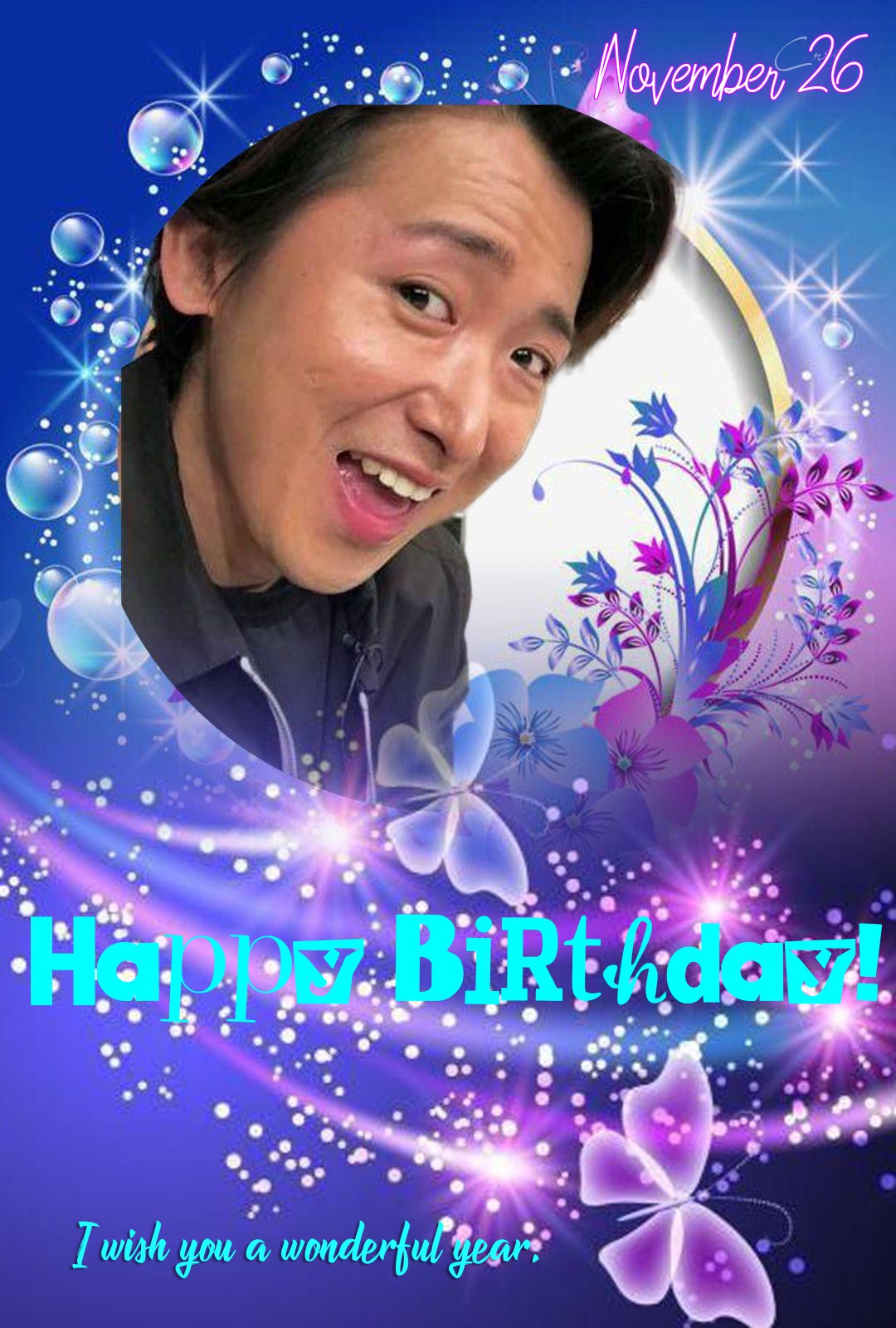 Happy Birthday !  
Satoshi Ohno (´   `)     . 