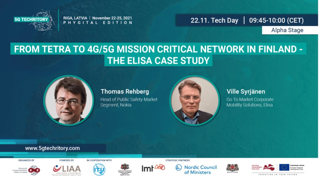 miiatoi's tweet photo. It is all about trust and security: in case you missed the event today, the recording of Ville Syrjänen from Elisa and Thomas Rehberg from Nokia talking about mission critical networks now available 
https://t.co/NPnuPGRyUn @elisaoyj @nokia @5gtechritory https://t.co/izFTZQAfMS