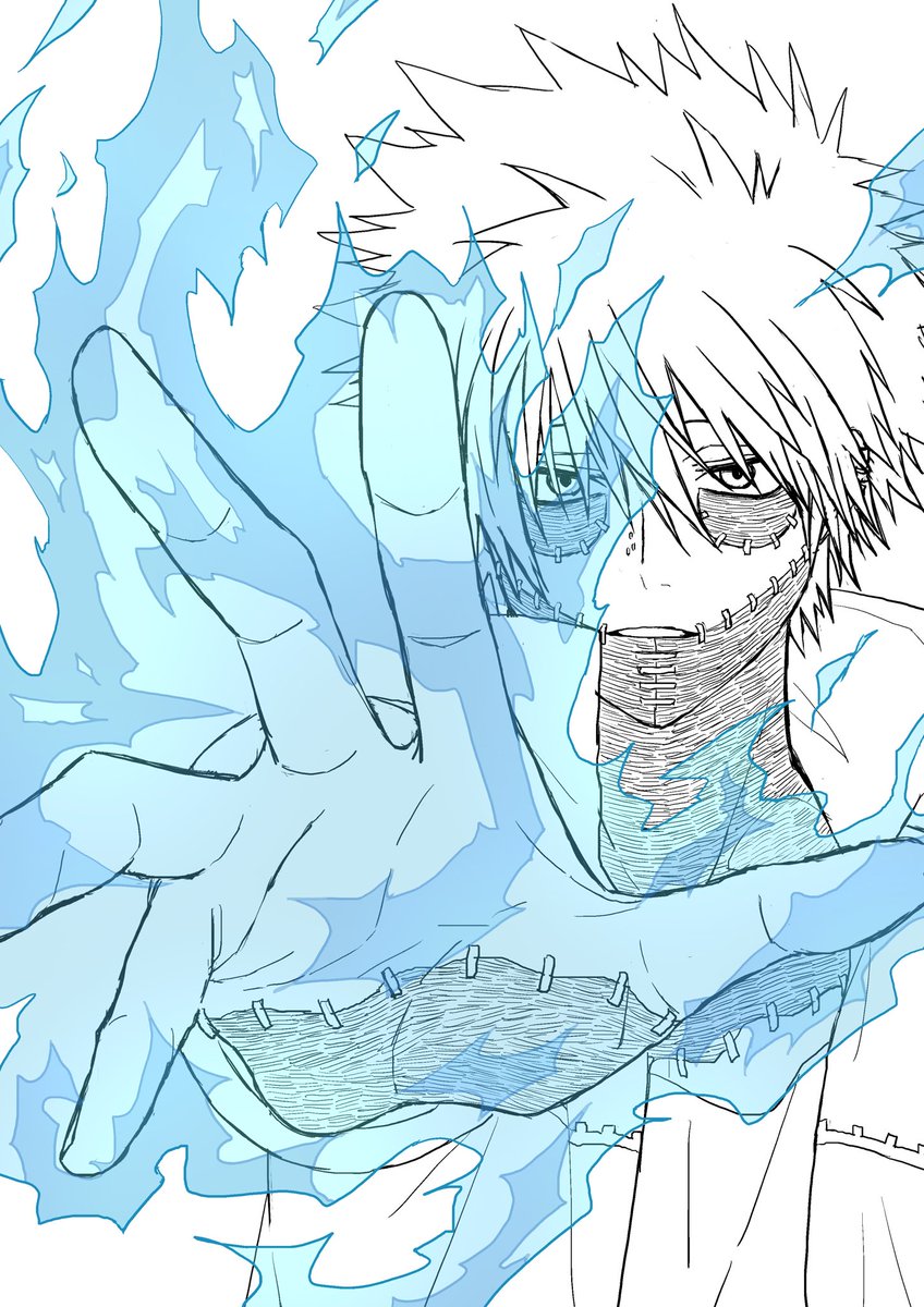 ヒロアカ 荼毘くんらくがき 忍のイラスト