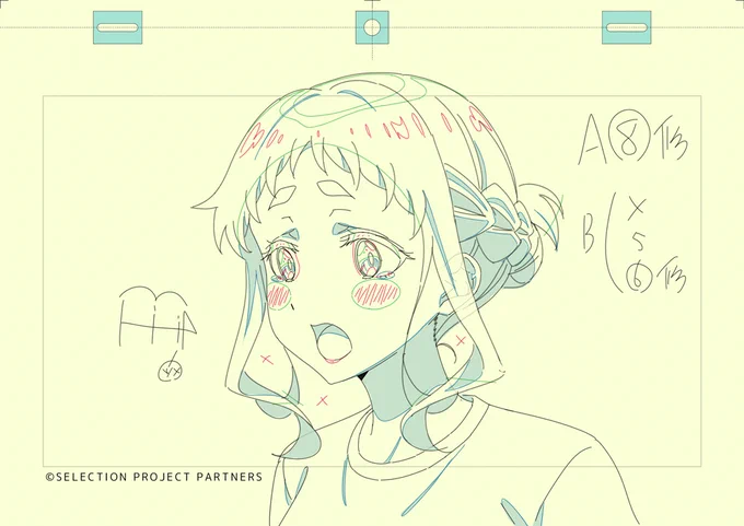 「SELECTION PROJECT」#09
作画監督修正SELECTION 03 野土香

#セレプロ ※掲載許可を頂いてます 