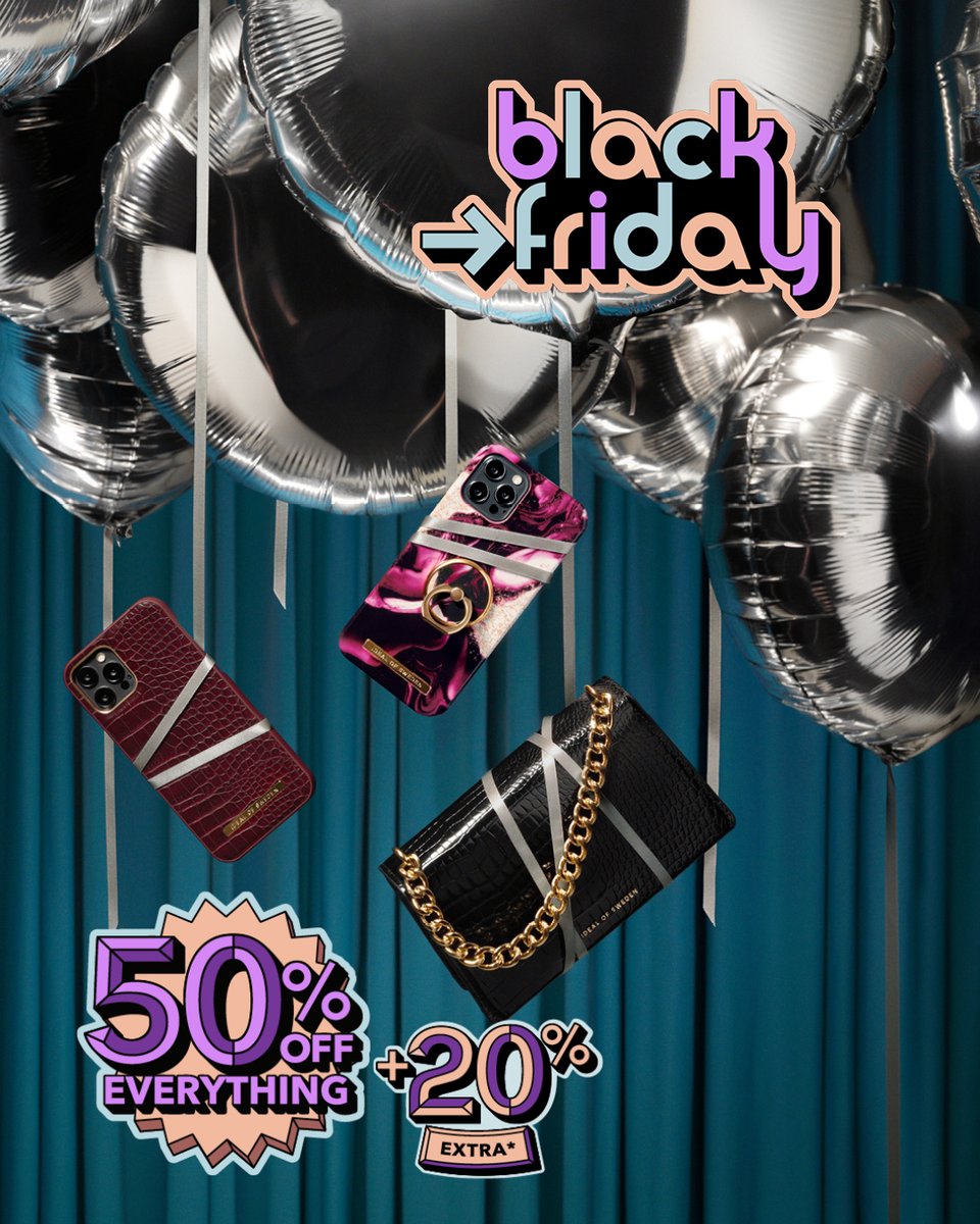 It's time to celebrate, Black Friday has arrived! Now 50% OFF + 20% extra* when you shop at idealofsweden.eu