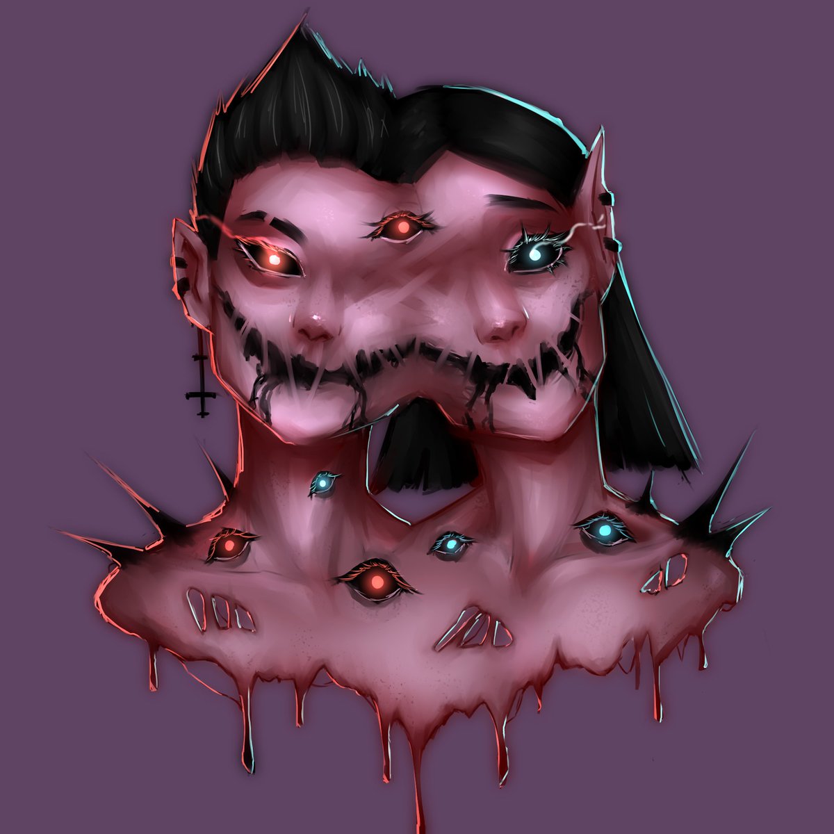 nahalix's tweet photo. My lovely work, 2 mad demons 😌
#artist #nft https://t.co/G3sjEUg3nq