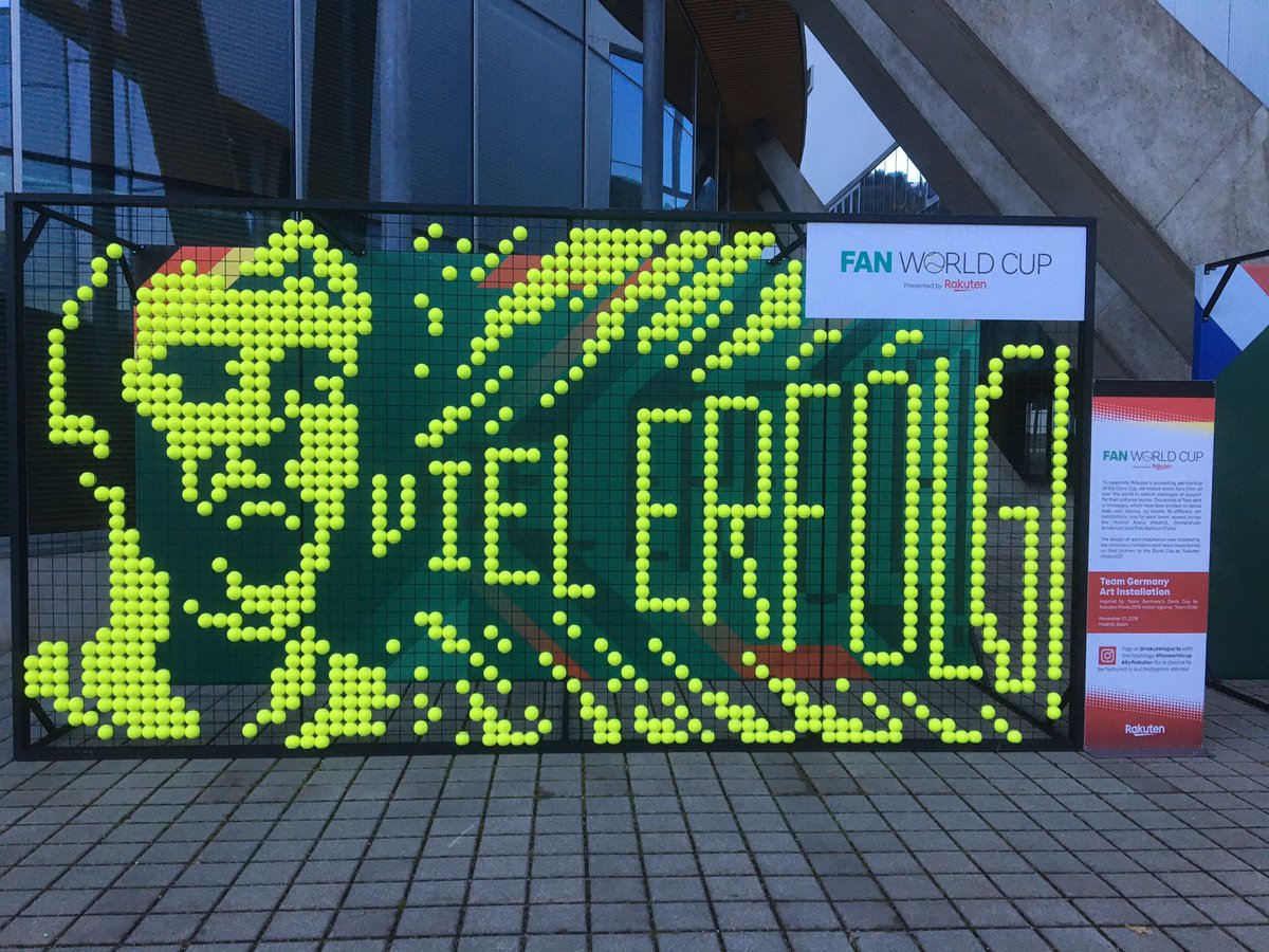 OctagonSpain's tweet photo. Arrancan las finales 2021 de la #DavisCupFinals🎾

Desde Octagon hemos creado con @RakutenSports  una activación phygital para los fans de los 18 equipos participantes:19 mosaicos creados con pelotas de tenis y distribuidos en las tres sedes del torneo: Madrid, Innsbruck y Turín. https://t.co/Ges0DKogwV