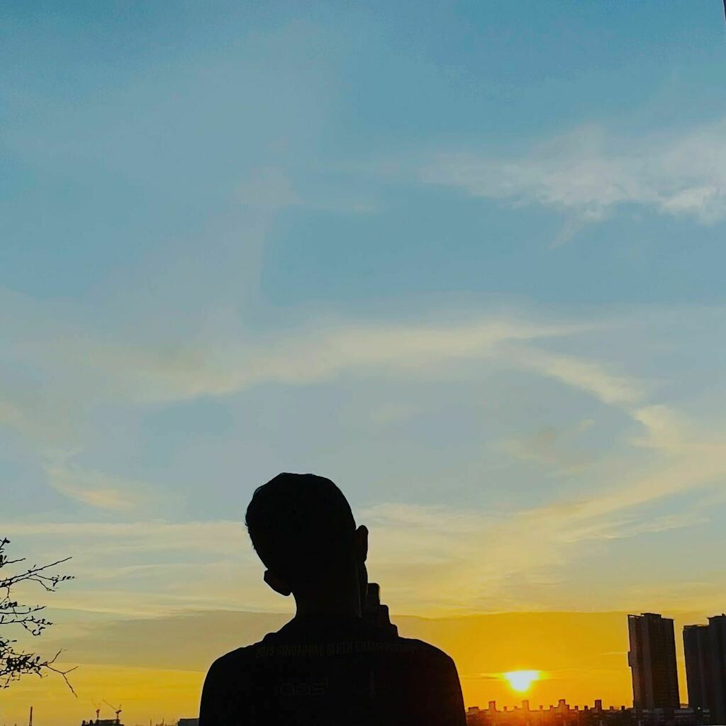 justinleesg's tweet photo. A cute boy was busy taking a shot of the sunset, and I stole a shot of him. Which looks nicer? 1st or 2nd? #sunset #singapore https://t.co/8N2iSRBmlP https://t.co/YK7muuc5HG