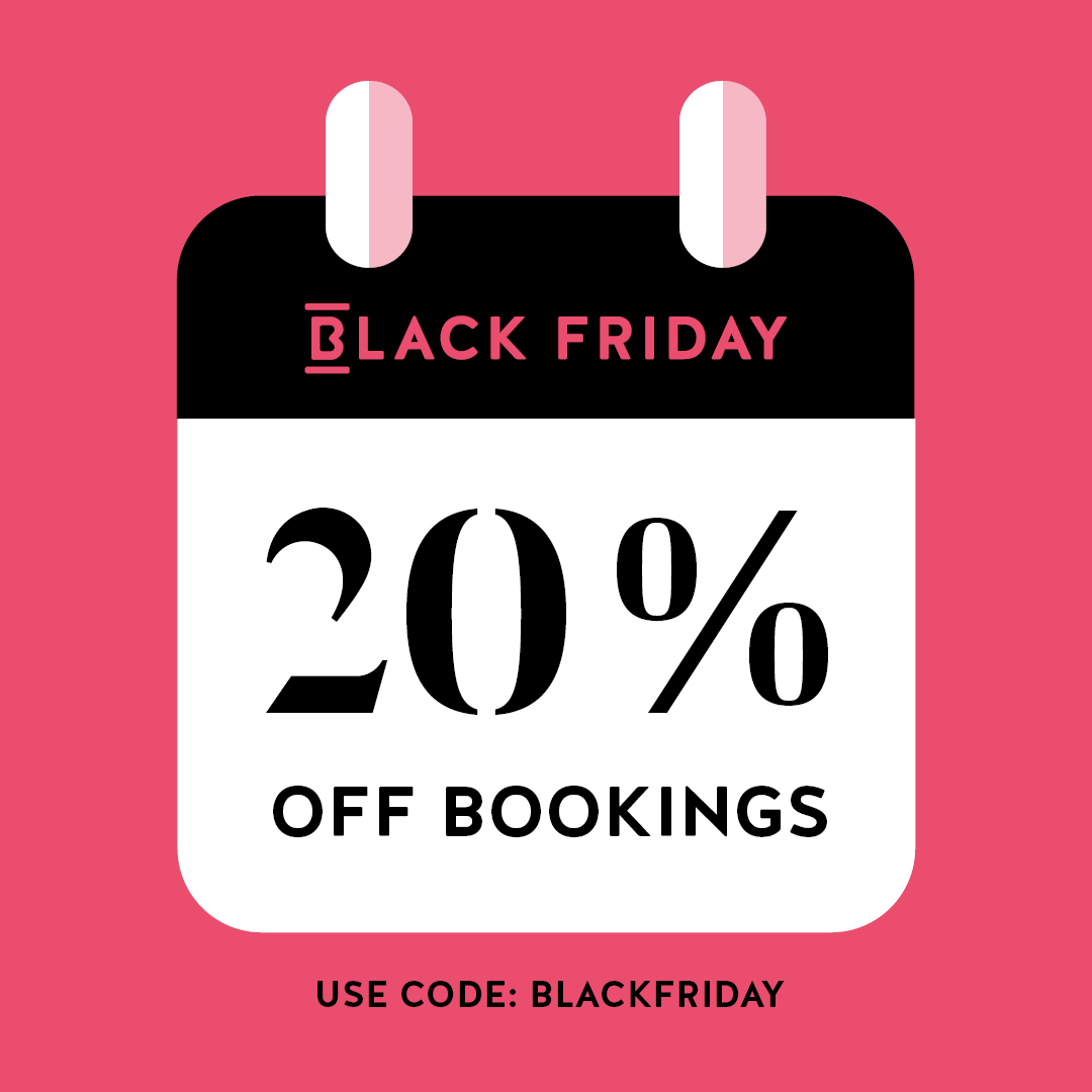 🎉 #BlackFriday 🎉 
Our 24hr #BlackFriday SALE is now LIVE! Want 20% off your booking? Use the code: BLACKFRIDAY &amp; head here 👉🏻  bit.ly/3l1RSiQ 

T&amp;C’s Apply: 20% off (Best Available Rate) for bookings to be taken 01/12/21-31 /03/22 (excluding 11th-14th Feb 2022).